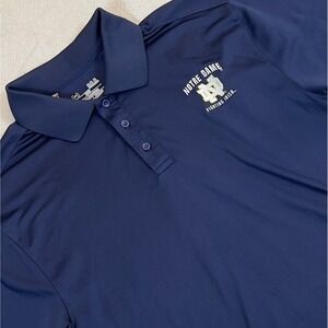 Under Armour Notre Dame Fighting Irish NCAA Polo Shirt Men's Size L‎ Tall